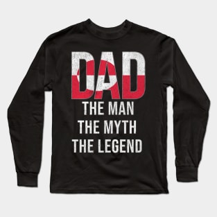 Greenlandic Dad The Man The Myth The Legend - Gift for Greenlandic Dad With Roots From Greenlandic Long Sleeve T-Shirt